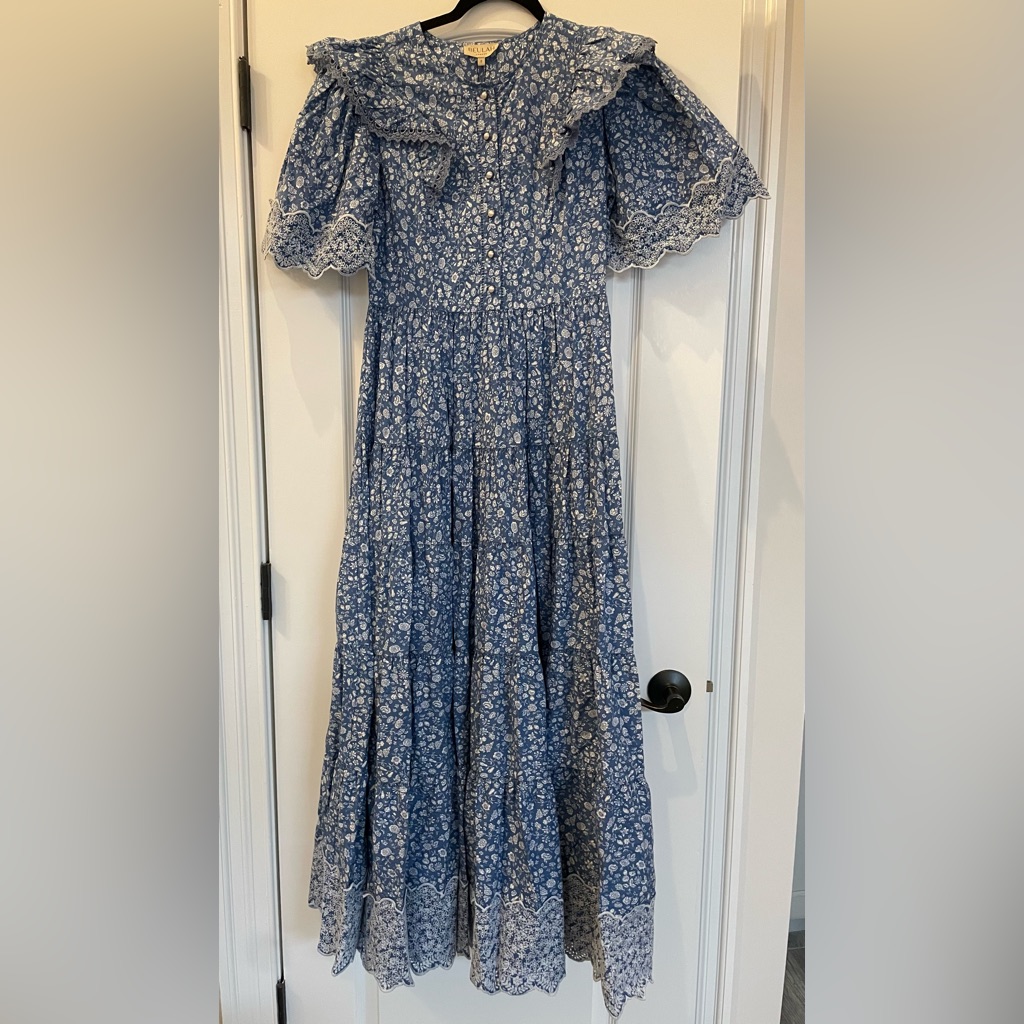 Floral Blue Designer Dress